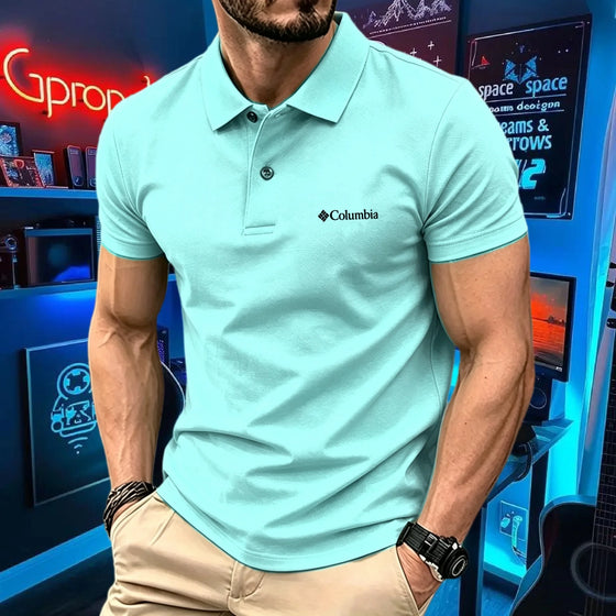 Polo Homme Coton Brodé Style Golf - vue 1