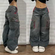 Jean Baggy Homme Multipoches Y2K - vue 1