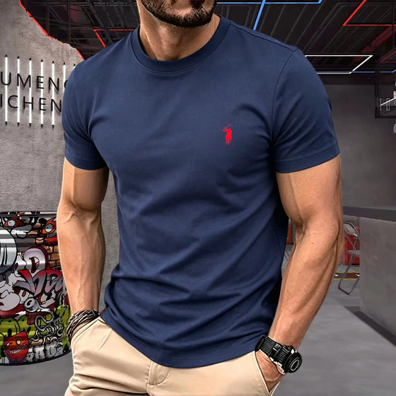 T-Shirt Homme Coton Brodé - vue 1