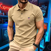 Polo Homme Coton Brodé Drapeau - vue 4