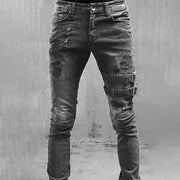 Jean Motard Homme Troué Style Y2K