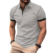 Polo Homme Bicolore Manches Courtes - vue 6