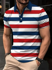 Polo Homme Rayé Respirant - vue 2