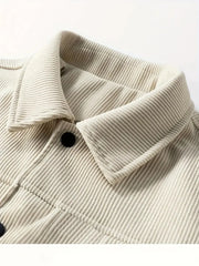 Veste Homme Velours Côtelé Couleur Unie