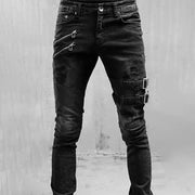 Jean Motard Homme Troué Style Y2K