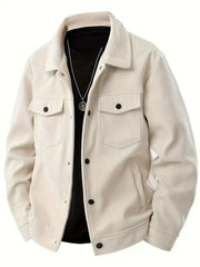 Veste Homme Velours Côtelé Couleur Unie