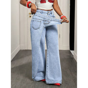 Jean Femme Y2K Coupe Large 2-en-1 - vue 4