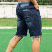 Nouveauté 2026 Short en denim délavé Water Buffalo - Short décontracté pour homme, coupe ample et droite, cinq poches - Nouveau style d'été