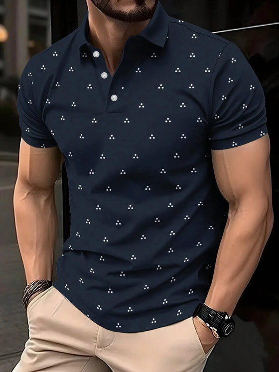 Polo Homme Motif 3D Sport - vue 1