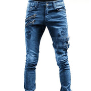 Jean Motard Homme Troué Style Y2K