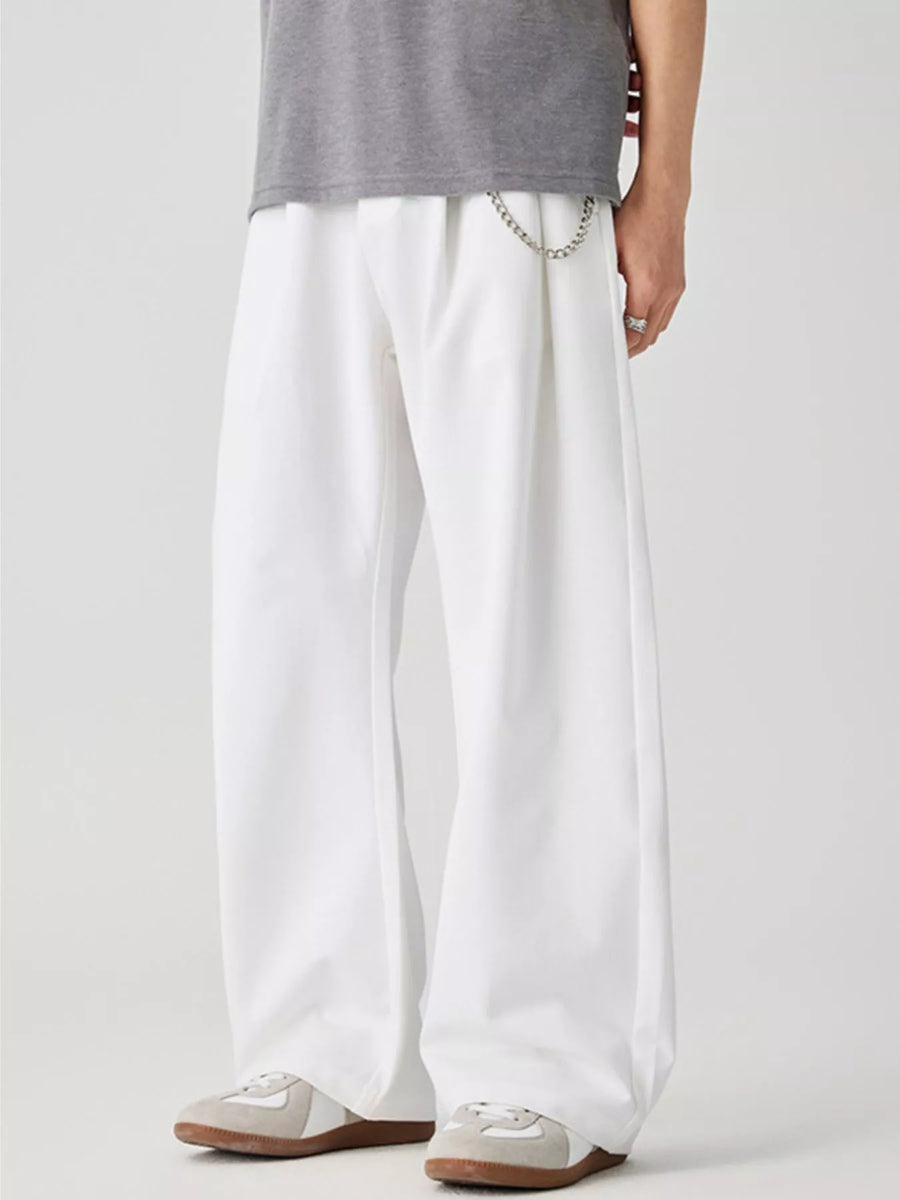 Pantalon Jambe Large Décontracté Homme