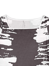 Plus Size Square Neck Short Sleeve Dress - photo produit 6 - VELZAR