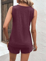 Ensemble Débardeur Décontracté Larges Bretelles et Short - photo produit 5 - VELZAR