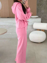 Ensemble Sweat à Capuche Zippé et Pantalon Ample - photo produit 3 - VELZAR