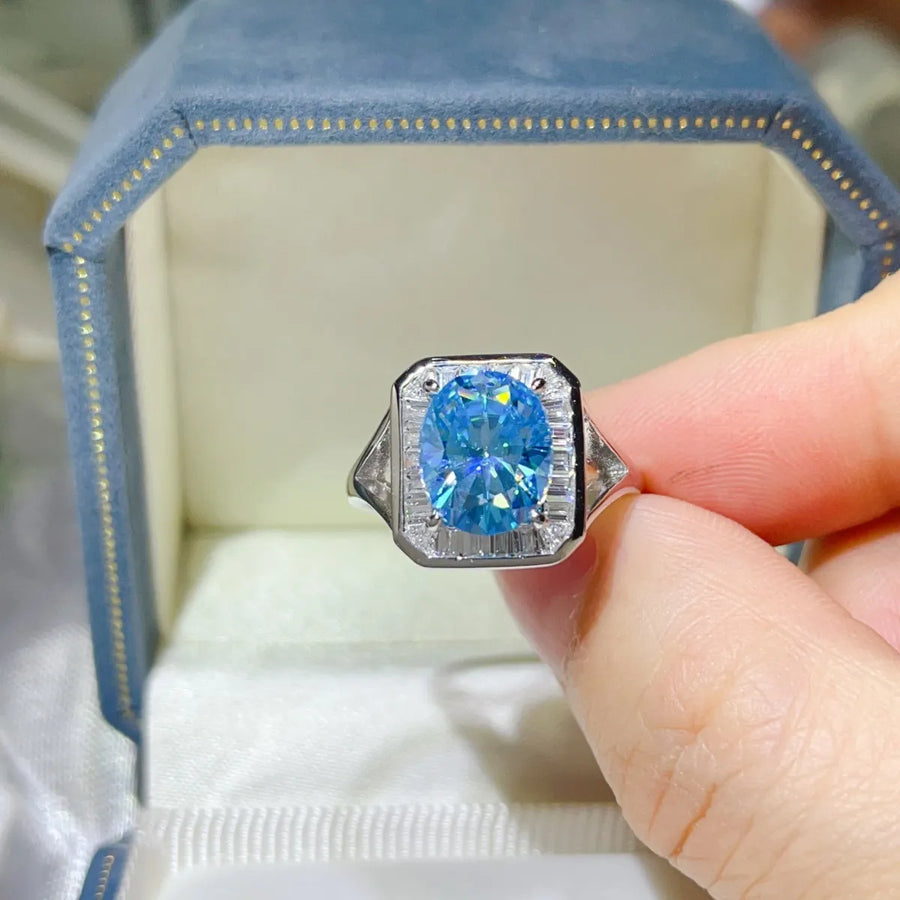 Bague Moissanite Taille Carrée 3 Carats – Argent 925 | VELZAR