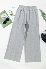 Drawstring Wide Leg Active Pants - photo produit 3 - VELZAR