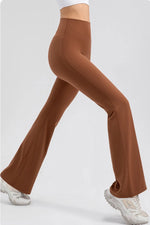 Wide Waistband High Waist Bootcut Active Leggings - photo produit 5 - VELZAR