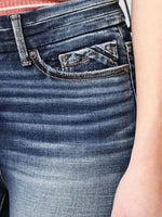 High-Rise Flare Gradient Wash Jeans - photo produit 4 - VELZAR