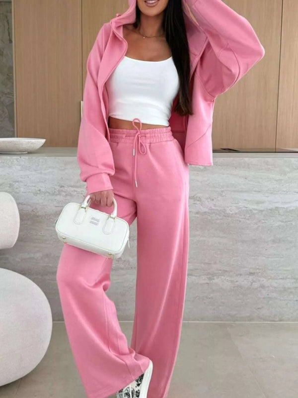 Ensemble Sweat à Capuche Zippé et Pantalon Ample - photo produit 1 - VELZAR