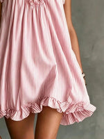 Full Size Ruffled Trim Halter Neck Mini Dress Plus Size - photo produit 6 - VELZAR