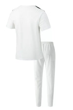 Men's Full Size Lace-Up Front Top and Pants Casual Set Plus Size - photo produit 10 - VELZAR