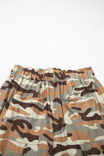 Pantalon Jogger Imprimé Camouflage Taille Élastique à Cordon - photo produit 7 - VELZAR