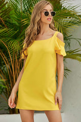 Robe Courte Épaules Dénudées - photo produit 3 - VELZAR