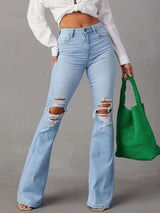 Distressed Jeans with Pockets - photo produit 1 - VELZAR