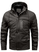 Men's Plus Size Winter Warm Hooded Parka Jacket - photo produit 1 - VELZAR