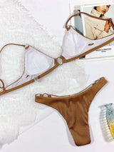 Plunge Spaghetti Strap Swim Set - photo produit 2 - VELZAR