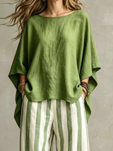 Ensemble Haut Uni et Pantalon Grande Taille - photo produit 2 - VELZAR