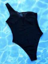 One-Shoulder Sleeveless One-Piece Swimsuit - photo produit 4 - VELZAR