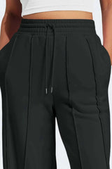 Drawstring Wide Leg Active Pants - photo produit 6 - VELZAR