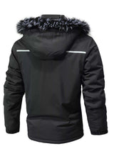 Men's Plus Size Fur Hooded Winter Parka Coat - photo produit 5 - VELZAR