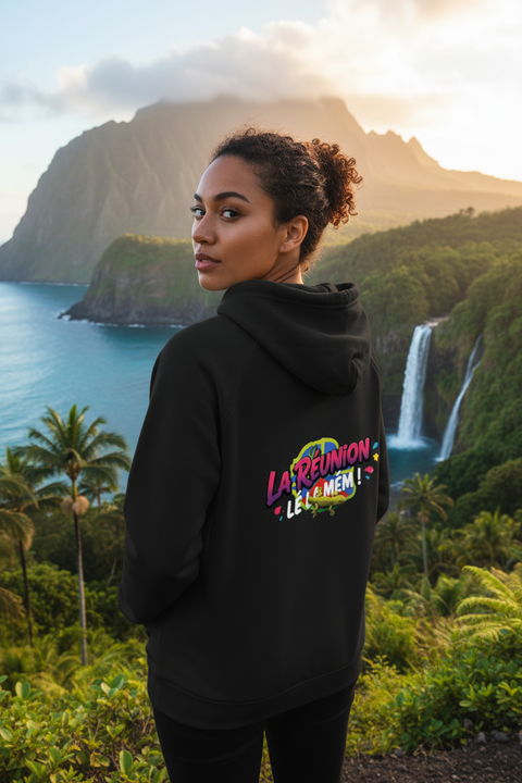 Sweat à capuche écologique Raglan unisexe - photo produit 1 - VELZAR
