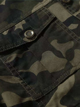 Men's Plus Size Camouflage Zip Up Jacket - photo produit 3 - VELZAR